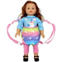 Porte-poupée à dos convenant aux poupées nouveau-nées de 14 à 18 pouces et aux poupées Reborn de 13 pouces, accessoire de jeu de rôle (poupée non incluse)