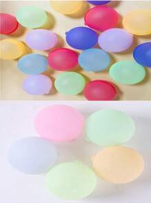 Random Color Silicone Water Balloons, Reusable Water Balloons For Beach, Pool, Outdoor Activities, Quick Fill Water Balloons, Latex-Free Pool & Beach Water Toys, Summer Fun Leak-Proof Water Balloons