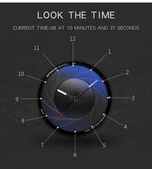 Sanda Concept Atmosphere Men's Watch Optical Phantom Cool Watch Personalized Quartz Watch - Black and White - View 7