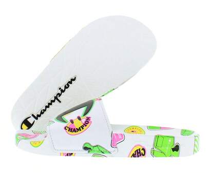 Champion Ipo Catch Print GS Slide Boys Shoes