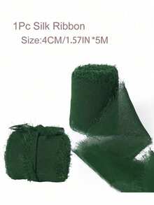 1/3/9 卷手工雪纺丝带流苏 1.5 英寸 X 5.5 码磨边丝带，适用于婚礼请柬、新娘花束、礼品包装、蝴蝶结制作、工艺品、派对装饰 - 彩色 - 查看 14