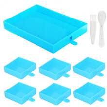 1 set Bandejas de clasificación de cuentas de plástico, bandeja para pintura de diamantes, accesorios de placa de cuentas para pintura de diamantes DIY, herramientas para pintura de diamantes
