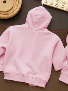 Cold Weather Sweatshirt Casual Men's Women's Printed Planet Earth Coat Cotton Comfortable Stylish - Màu Hồng baby - Xem 2