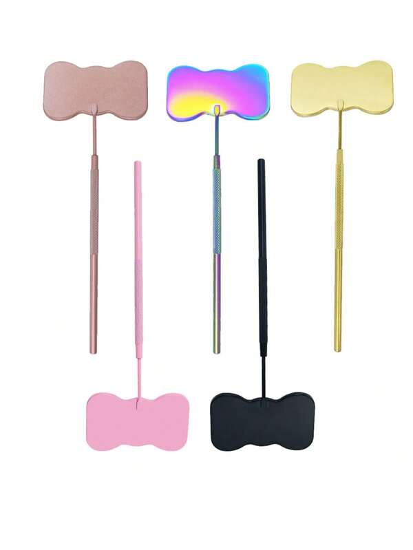 Assorted Color Cute Eyelash Curler, Heart Shaped Detachable Stainless Steel Eyelash Curler, 45 Degrees Angled Design For Eyelash Extension, Eyelash Extension Tool And Accessory, Suitable For Women