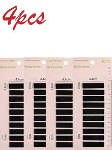 200 Sheets/400 Black & Red Index Sticky Notes, Transparent PET Convenient Bookmarks For Student,School Supplies,Back To School - Multicolor - View 15