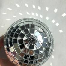 1 pièce Boule disco miroir en verre, convient pour la scène, la décoration de gâteau de mariage, la conception de fête, DJ, club, bar, décoration de festival, festival de musique, lampe disco suspendue à laser