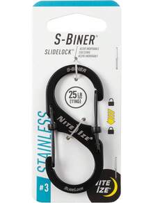 Nite Ize LSB3-01-R6 S-Biner SlideLock Mosquetón de doble bloqueo, tamaño#3, acero inoxidable : Nite Ize: Deportes y Aire Libre - Inoxidable - Ver 9