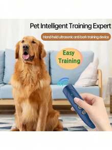1 pieza Repelente de perros ultrasónico mini portátil, herramienta anti-ladridos, dispositivo de entrenamiento con LED para mascotas, repelente de perros por ultrasonidos