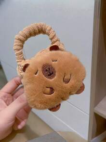 Neue süße Capybara Aufbewahrungstasche, geeignet für Schutzhülle, süße Tier Binden Aufbewahrungstasche, Plüsch Delfin Aufbewahrungstasche, Mini Capybara Plüsch Schlüsselanhänger, tragbare Münzaufbewahrungstasche, Cartoon Kopfhörerschutzhülle, Plüsch Cartoon gewebte Aufbewahrungstasche, Bluetooth Kopfhörerschutzhülle, Campus süßer Rucksackanhänger, das ideale Geschenk für Freunde und Mitschüler