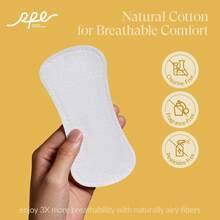 RPE Life Regular Liners - 100% Organic Cotton, Daily Comfort, And Light Protection - 15cm - View 5