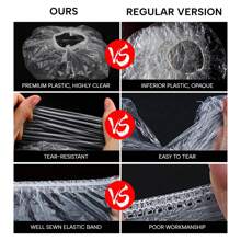 Plastic Wrap Covers - Disposable, For Food Contact, Ideal For Kitchen, Picnic, BBQ