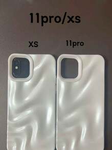 1 stuk premium minimalistische imitatieparelwit 3D-golfpatroon telefoonhoesje compatibel met iPhone 16 Pro Max/16/16 Pro/16 Plus/15/15 Pro Max/15 Pro/11/12/13/14 Pro Max/11 Pro/11 Pro Max/12 Pro/12 Pro Max/13 Pro/13 Pro Max/14 Pro/14 Pro Max/16 Pro Max/16/16 Pro/16 Plus/12 Mini/13 Mini, minimalistische creatieve zachte hoes