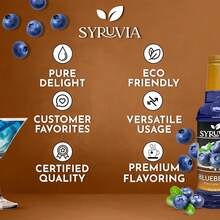 Syruvia Blueberry Syrup For Drinks 25.4 Ounces Blueberry Flavoring Syrup - 25.4 Fl Oz - View 5