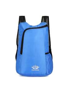 1pc New Ultralight Foldable Backpack, Versatile Travel Bag With Water Resistant Fabric