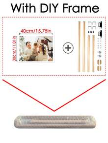 1Pc Personalized Canvas Poster,Customized Big Size Poster,Customize Big Size Canvas Pringting,Customizable Big Size Canvas Prints For Room Decor/Home Decor/Batheoom Decor,Personalized Photos Canvas For Graduation 2025 Gifts - Multicolor - View 16