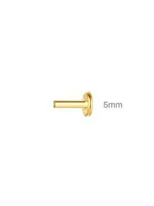 1Pc Asymmetrical 925 Sterling Silver Cartilage Helix Piercing Earring For Women Hypoallergenic Flat Back Stud Earring Perfect For Daily Wear/Party/Gift Bridal Jewelry Fine Jewelry