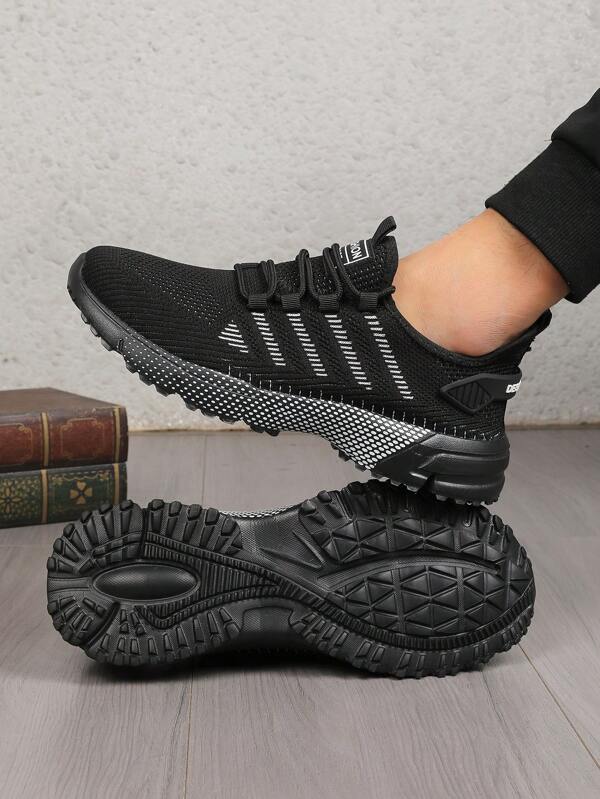 أحذية رياضية رجالية كاجوال عصرية، أحذية ركض رياضية مريحة وغير انزلاقية، مناسبة للأنشطة الخارجية، تنفس وراحة، مصنوعة من المنسوج، ماصة للصدمات، غير انزلاقية، بنظام ربط الحذاء، مناسبة للرياضات الخارجية والجري