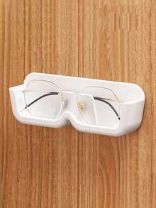 1pc Wall-Mounted Eyeglasses Storage Rack, Plastic Hanging Glasses Display Stand, Sunglasses Organizer Holder, Space-Saving Home Decor