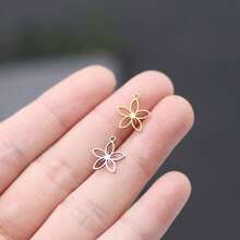 Lote de 3 piezas Colgantes de acero inoxidable con diseño de líneas artísticas de dama, borlas y hongos para hacer accesorios de joyería como aretes y collares