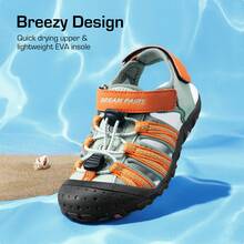 Boys & Girls Toddler/Little Kid/Big Kid Outdoor Summer Sandals - 橘色 - 查看 4