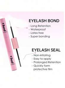 [Set de pegamento de pestañas DIY] Herramientas de maquillaje para extensión de pestañas DIY, Set de pegamento de pestañas de 10ml que incluye pinzas y desmaquillador de pestañas de 5ml