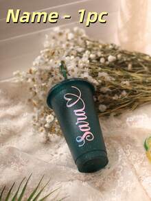 1/5 件，个性化派对冷饮杯，自定义名称和标题，加厚材质，24 盎司大容量，可重复使用，带吸管，适用于婚礼、单身派对、生日派对、户外运动沙滩水瓶以及父亲节礼物、毕业杯、伴娘礼物 - 五彩杯 - 查看 62