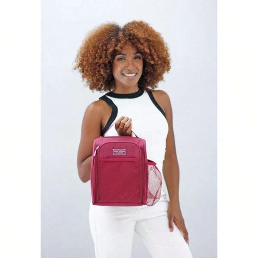 Thermal Lunch Bag For Work Gym Fitness With Strap And Pocket