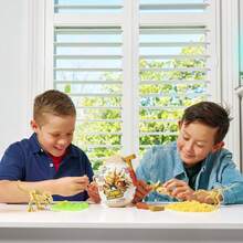 ZURU  Dino Fossil Find - 剑龙挖掘恐龙化石套装收藏玩具，含粘液，多色，小号