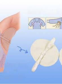 1/2Pairs Reusable Underarm Sweat Pads & Absorbing Guards|Waterproof, Quick-Drying - Odor-Free, Invisible Protection For Formalwear, Gym, Travel, Sports & Outdoor Use In Summer Portable Sweat-Proof Shields For Confidence Boost (Suit Dress Essentials)