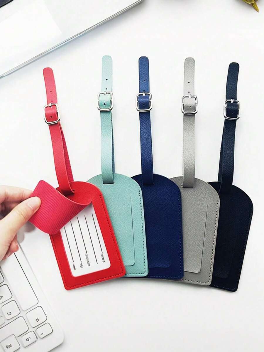 Luggage Tag For Cruise Ship Essentials, Cruise Luggage Tag Holder, PU Luggage Tags For Cruise Lines Travel Essentials ,For Travel Backpack Luggage Suitcase Travel Gear, Holiday Camping Holiday Essentials, Travel Accessories Card Holder Suitcase Tag Name Tag Card Sleeve Hanging Tag Pendant, Vacation Accessories Suitcase Tag For Luggage - Multicolor - View 1