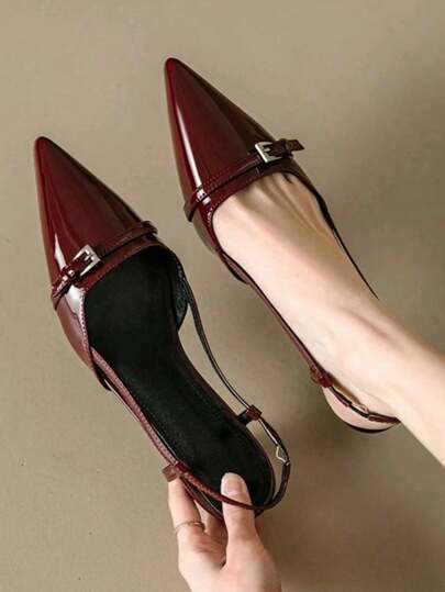 Eleganckie francuskie sandały na wysokim obcasie z zamkniętymi palcami i motylem, klasyczne szykowne buty letnie dla eleganckiej kobiety, uniwersalne na dojazdy do pracy i imprezy