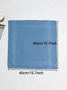 10 Packs Of Pure Color Classic Polyester Absorbent Handkerchiefs, Soft And Comfortable For All Seasons, Small Square Handkerchiefs For Elderly Women To Wipe Sweat, Gifts For Good Friends