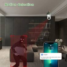 2-Pack Smart Light Bulb Security Camera, 1080P HD Outdoor Wireless WiFi Camera With Motion Detection/Night Vision, 2.4G WiFi IP65 Weatherproof For Home Security, White