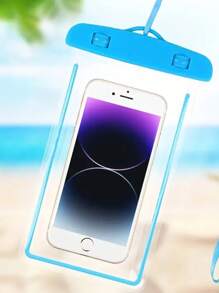 Étui de téléphone portable transparent et lumineux, étanche, avec écran tactile lumineux, pour la natation, le rafting, les sources chaudes et la plongée