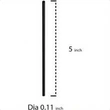 500/400/300/200/100pcs 5-Inch Tall Plastic Coffee Stirrers & Straws, Fashionable Black Design, Suitable For Hot/Cold Beverages, Cocktails, Coffee Stations & Break Rooms Back To School