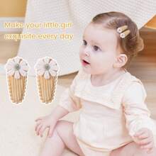 Lot de 60 barrettes à cheveux pour bébés filles – Imprimé floral, revêtement antidérapant, mini-pinces de 3,8 cm de long – Accessoire pour cheveux fins et mignons pour nourrissons et tout-petits