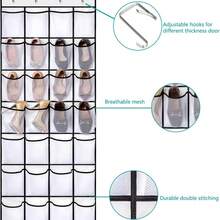 1pc 14/28/35 Túi lưới treo trên cửa giá để giày, tủ quần áo/phòng ngủ/phòng tắm/tủ đựng giày treo, túi đựng đồ đa năng gắn tường thích hợp cho giày thể thao nam, giày cao gót nữ, dép xỏ ngón - Nhiều màu - Xem 6