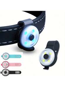 1pc Versatile Collar Light, 4-Mode Pet Collar Light Water Resistant,IPX6 Waterproof,Adjustable And Easy To Install For Night Walks With Your Pet-Universally Compatible With All Collar Sizes, Cycling, Mountain Climbing Available - Multicolor - View 2