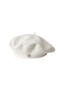 1 Berretto basco da donna minimalista nei colori caramella, berretto basco francese tinta unita carino, regalo di berretto in lana