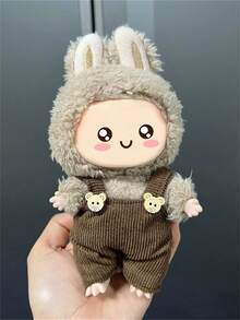 1件娃娃17cm工装裤系列服装套装（只卖衣服），可拆卸，一代二代鲁布衣，适合坐姿派对装扮。可作为同学毕业的小礼物。