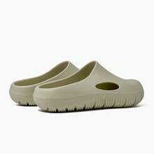 Einfarbige Hausschuhe mit Cut Out Brot/Laib Loch Design, unisex Celebrity-ähnlicher Stil rutschfeste Outdoor-Strandpantoletten