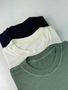 Men's Oversized Streetwear T-Shirt - Màu be - Xem 4
