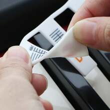 Miếng dán phím đàn piano có thể tháo rời, phù hợp với đàn piano 88 phím kích thước đầy đủ GICUNK bằng silicon, có thể tái sử dụng. - Nhiều màu - Xem 2