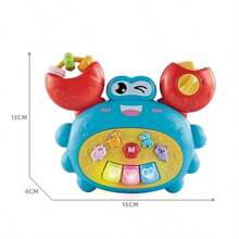 Infant Early Education Musical Electronic Keyboard Toy, Cartoon Animal Toy With Lights, Multi-Functional Finger Piano, Suitable For Early Learning And Fun, Ideal Birthday And Christmas Gift For Babies (Random Color)