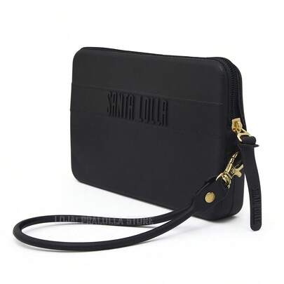 Carteira Feminina Santa Lolla com alça de Pulso toda Emborrachada
