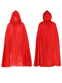 1pc Unisex Hooded Halloween Christmas Cloak Costumes Party Cape,Adult Cosplay Costume For Halloween Christmas Party
