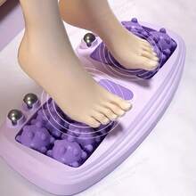 双滚轮足部按摩器，带 4 个按摩滚轮 - 针灸放松，缓解疼痛和足底按摩，健康配件 - 彩色 - 查看 3