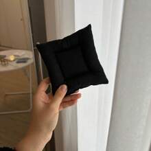 1 件棉质方形可爱格子波尔卡圆点隔热杯垫，高品质餐桌装饰杯垫