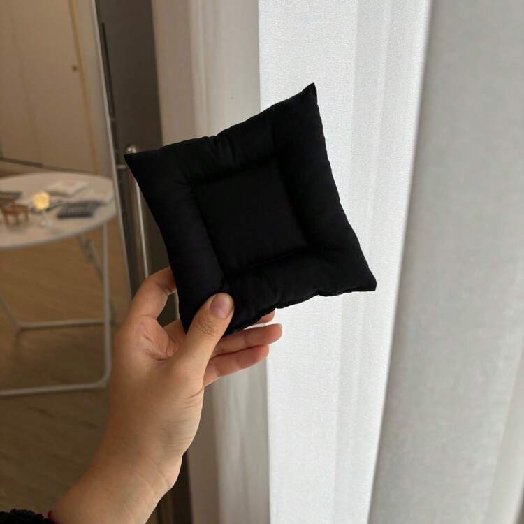 1pc Cotton Padded Square Cute Plaid Polka Dot Heat Insulation Cup Mat, High Quality Dining Table Decor Coaster - Multicolor - View 5