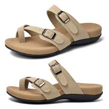 Women Sandals Airy Platform Design Lightweight Walking Sandals Comfort - 駝色 - 查看 1